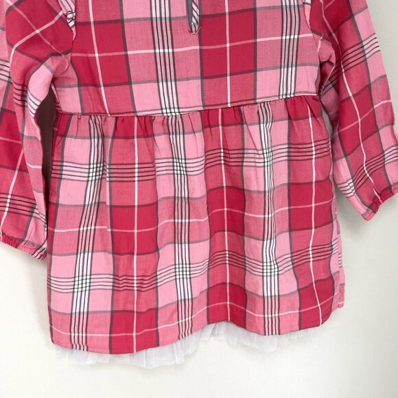 NWT Sanetta Red Plaid Dress - Picture 5 of 8